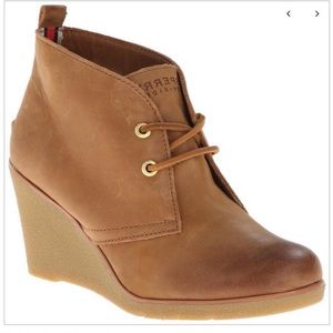 Sperry Top-sider Harlow Leather Ankle Wedge Bootie
